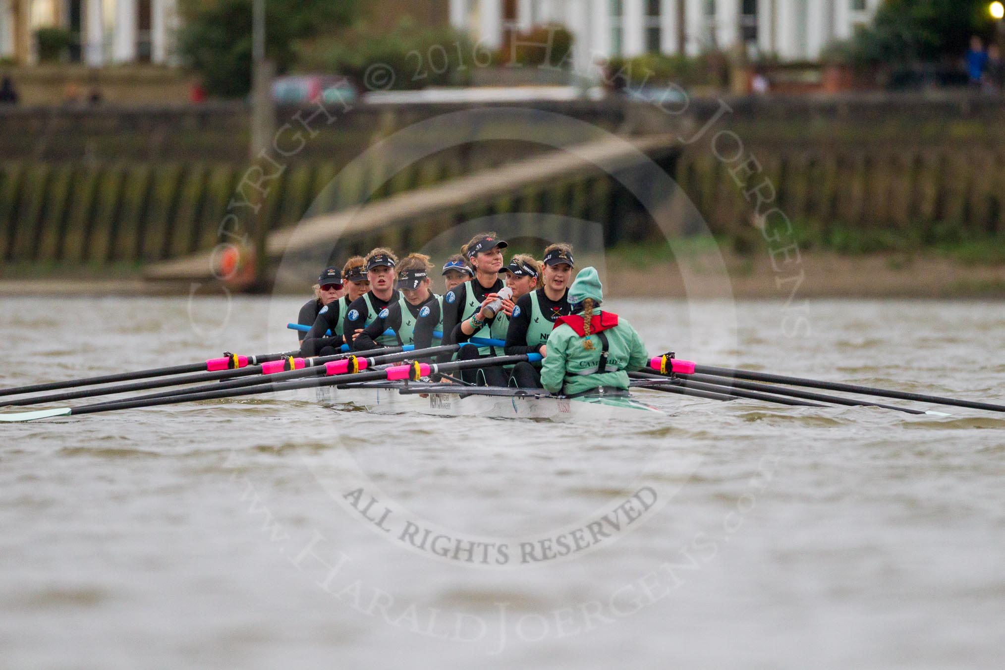 The Boat Race season 2016 - Women's Boat Race Fixture CUWBC vs OBUBC.
River Thames between Putney Bridge and Mortlake,
London SW15,

United Kingdom,
on 31 January 2016 at 16:10, image #105