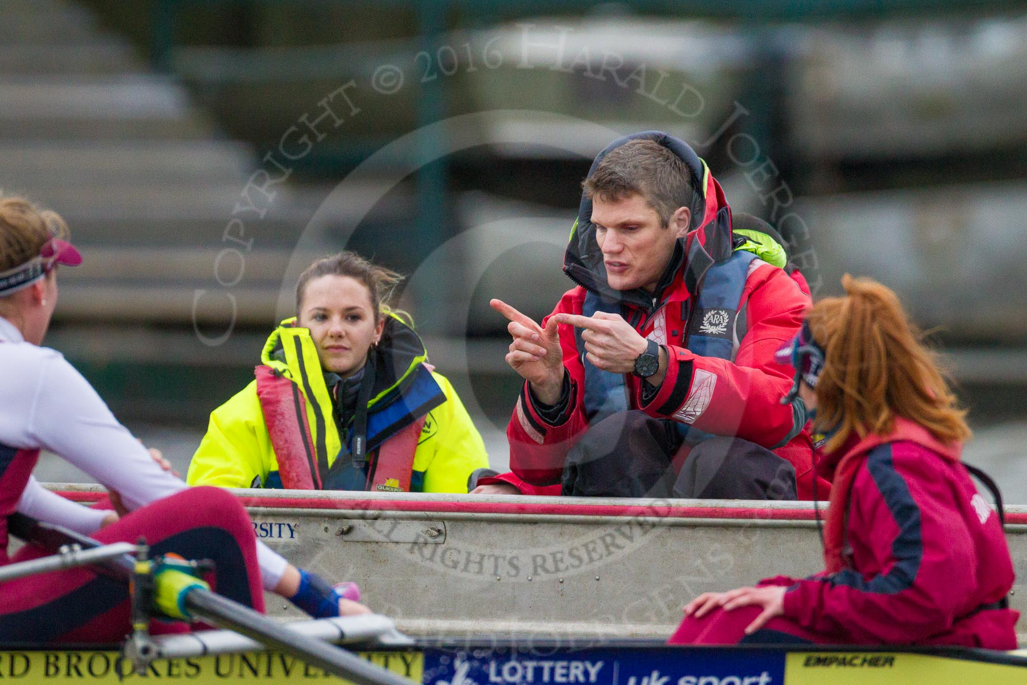 The Boat Race season 2016 - Women's Boat Race Fixture CUWBC vs OBUBC.
River Thames between Putney Bridge and Mortlake,
London SW15,

United Kingdom,
on 31 January 2016 at 16:11, image #107
