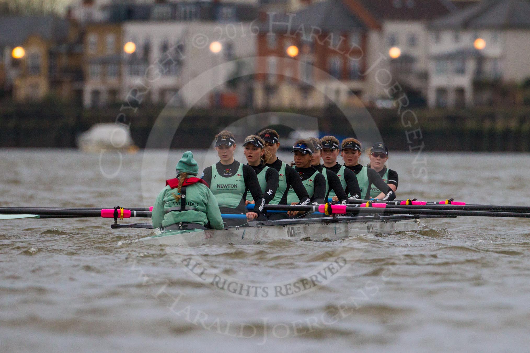 The Boat Race season 2016 - Women's Boat Race Fixture CUWBC vs OBUBC.
River Thames between Putney Bridge and Mortlake,
London SW15,

United Kingdom,
on 31 January 2016 at 16:16, image #109