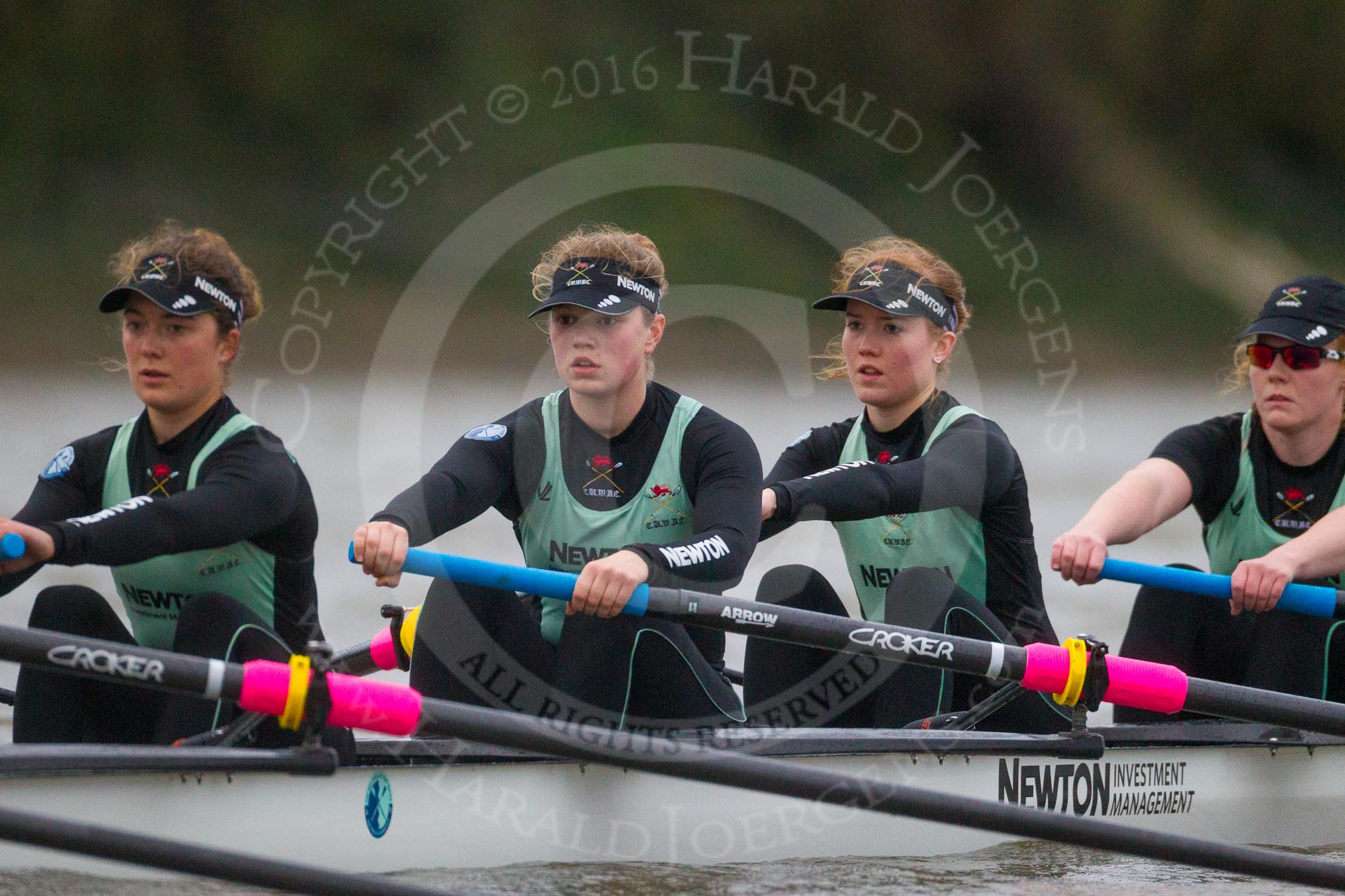 The Boat Race season 2016 - Women's Boat Race Fixture CUWBC vs OBUBC.
River Thames between Putney Bridge and Mortlake,
London SW15,

United Kingdom,
on 31 January 2016 at 16:19, image #113