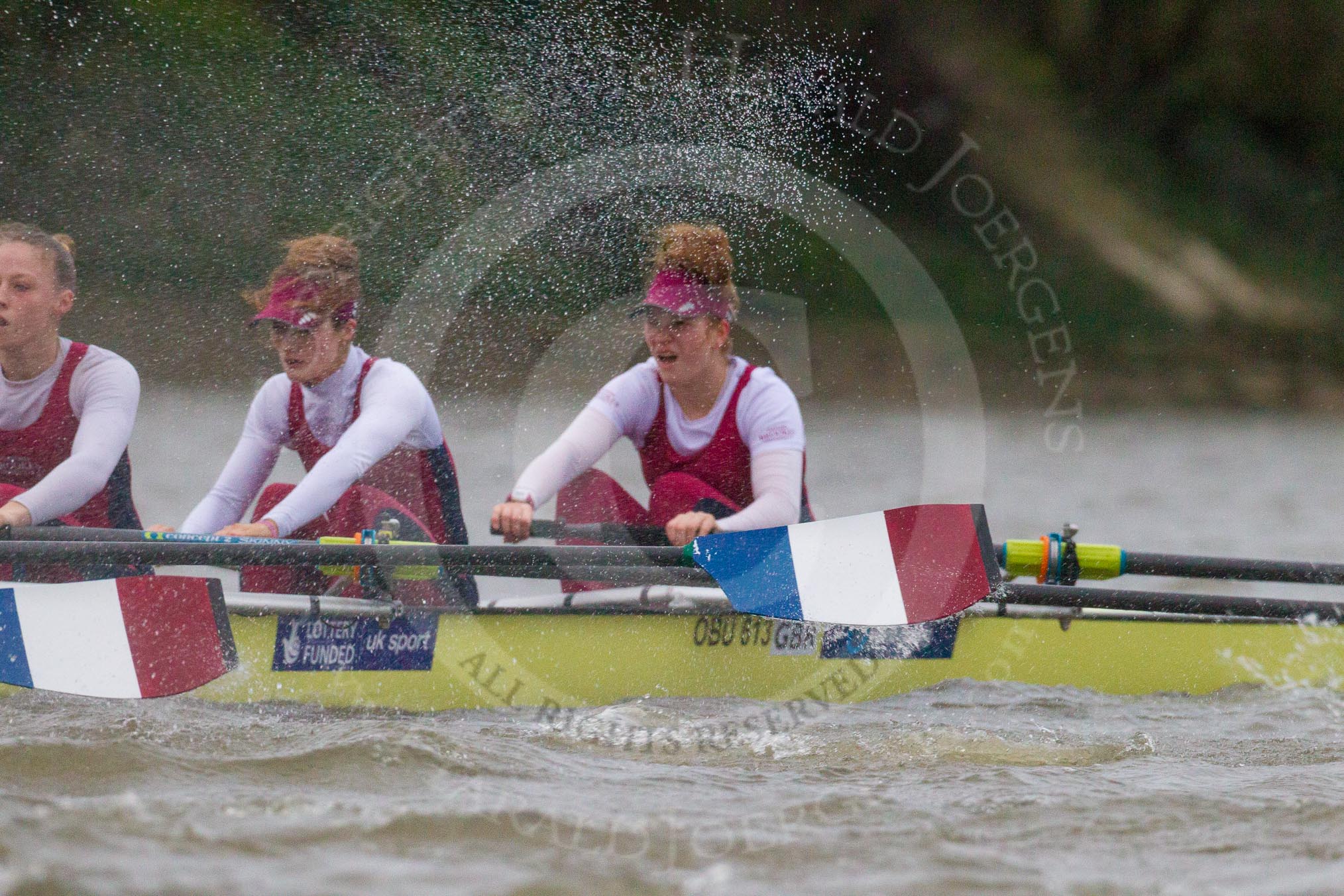 The Boat Race season 2016 - Women's Boat Race Fixture CUWBC vs OBUBC.
River Thames between Putney Bridge and Mortlake,
London SW15,

United Kingdom,
on 31 January 2016 at 16:19, image #114