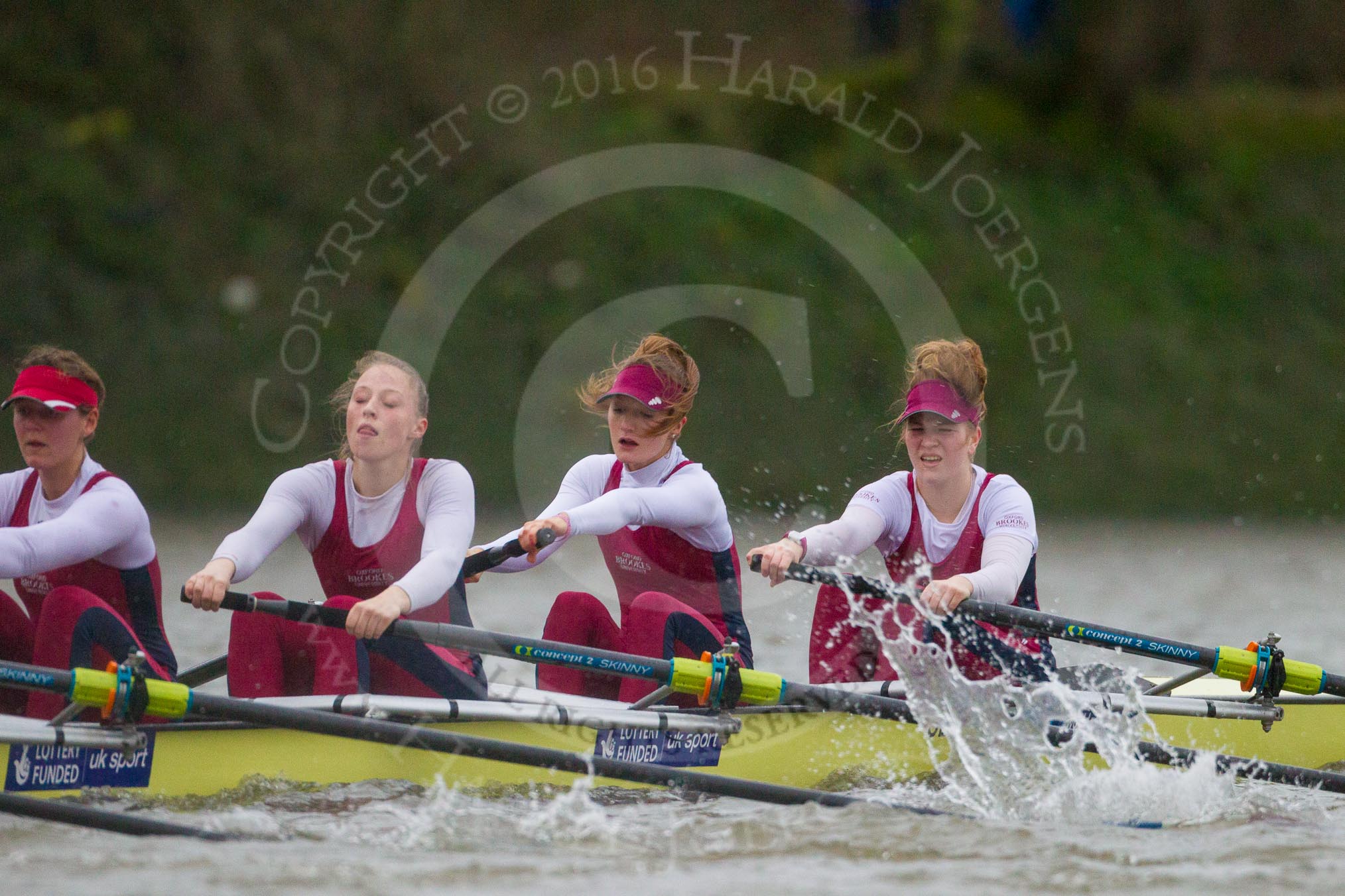 The Boat Race season 2016 - Women's Boat Race Fixture CUWBC vs OBUBC.
River Thames between Putney Bridge and Mortlake,
London SW15,

United Kingdom,
on 31 January 2016 at 16:19, image #119