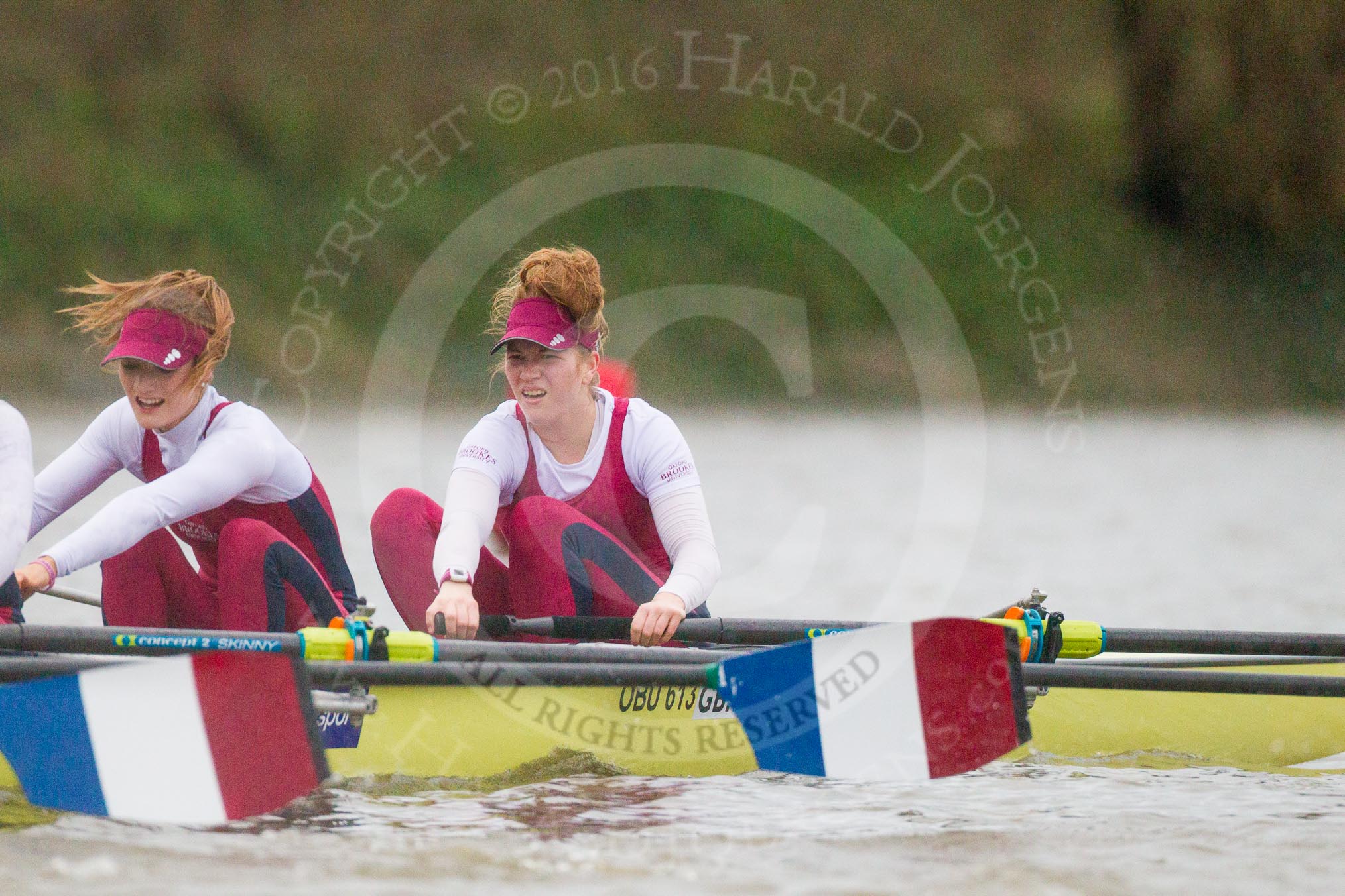 The Boat Race season 2016 - Women's Boat Race Fixture CUWBC vs OBUBC.
River Thames between Putney Bridge and Mortlake,
London SW15,

United Kingdom,
on 31 January 2016 at 16:21, image #125