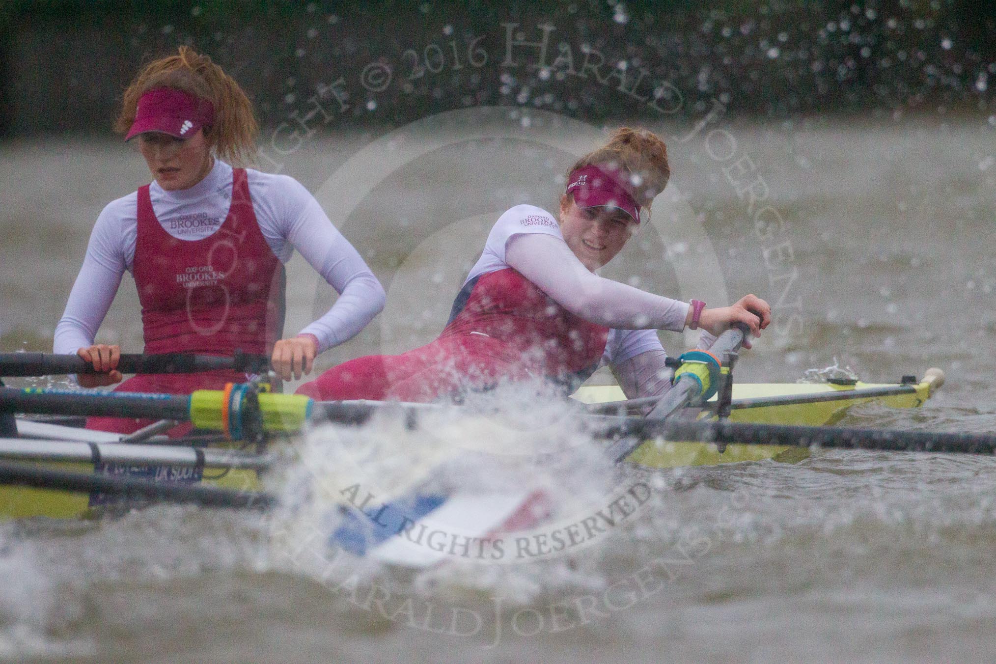 The Boat Race season 2016 - Women's Boat Race Fixture CUWBC vs OBUBC.
River Thames between Putney Bridge and Mortlake,
London SW15,

United Kingdom,
on 31 January 2016 at 16:26, image #148