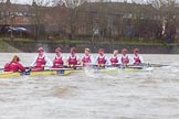 The Boat Race season 2016 - Women's Boat Race Fixture CUWBC vs OBUBC.
River Thames between Putney Bridge and Mortlake,
London SW15,

United Kingdom,
on 31 January 2016 at 16:25, image #142