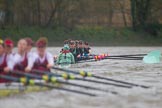 The Boat Race season 2016 - Women's Boat Race Fixture CUWBC vs OBUBC.
River Thames between Putney Bridge and Mortlake,
London SW15,

United Kingdom,
on 31 January 2016 at 16:27, image #155