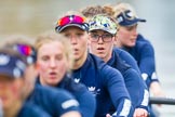 The Boat Race season 2016 - OUWBC training Wallingford: Ruth Siddorn, 4 seat in the OUWBC Blue Boat.
River Thames,
Wallingford,
Oxfordshire,

on 29 February 2016 at 16:34, image #142