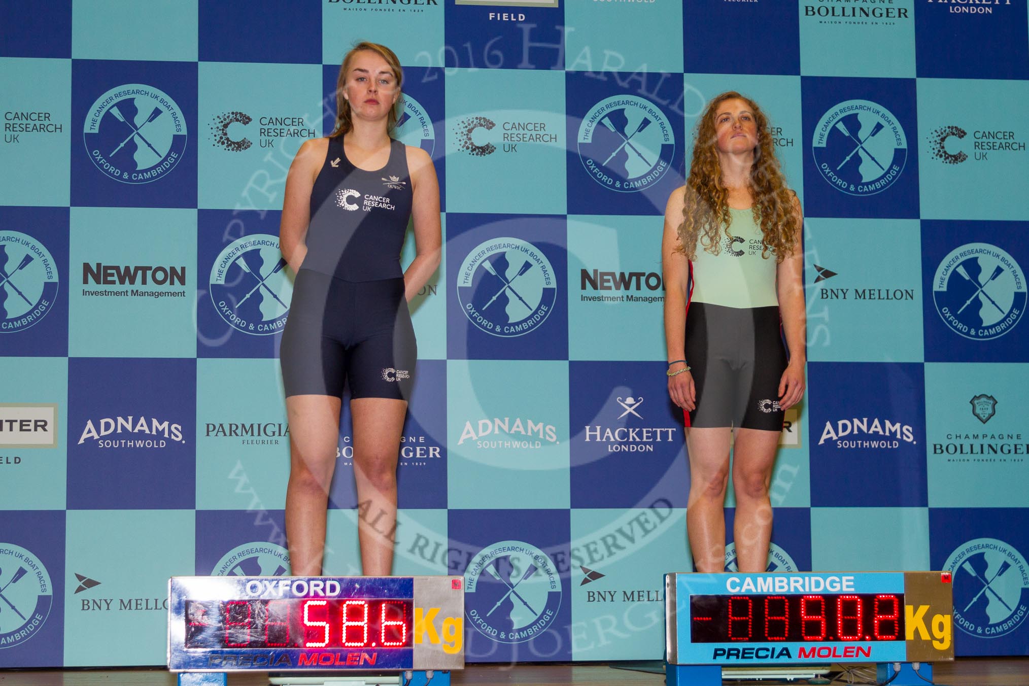 The Boat Race season 2016 - Crew Announcement and Weigh-In: The Women's Boat Race, cox: Oxford: Rosemary Ostfeld  – 50.0kg, Cambridge: Morgan Baynham-
Williams – 60.0kg.
Westmister Hall, Westminster,
London SW11,

United Kingdom,
on 01 March 2016 at 10:15, image #46