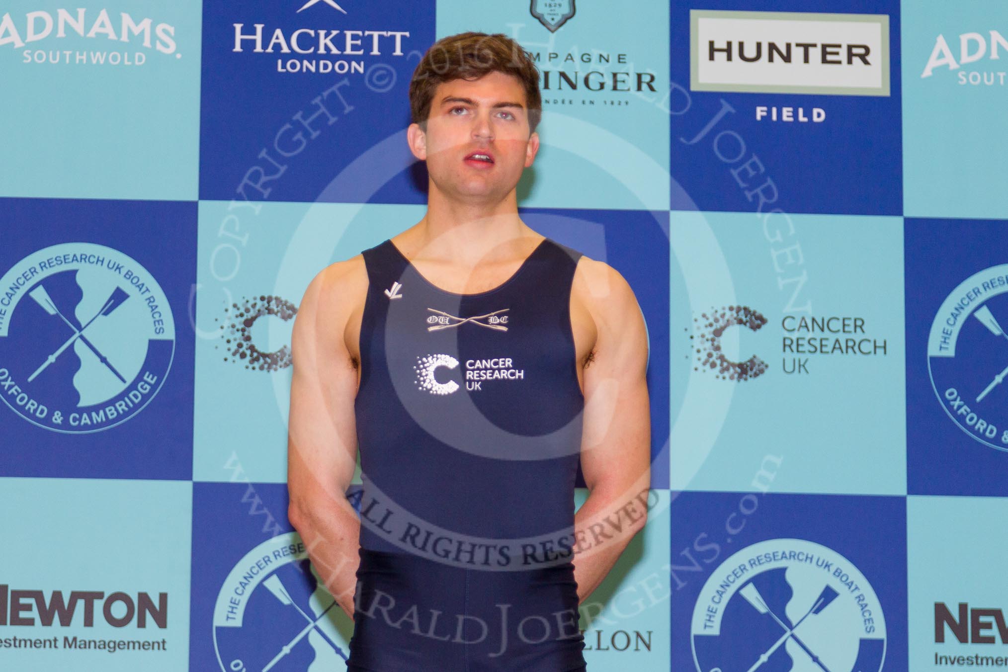 The Boat Race season 2016 - Crew Announcement and Weigh-In: The Boat Race, 5 seat: Oxford: Leo Carrington  – 87.0kg.
Westmister Hall, Westminster,
London SW11,

United Kingdom,
on 01 March 2016 at 10:21, image #65