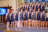 The Boat Race season 2016 - Crew Announcement and Weigh-In: The Cancer Research Boat Races Crew Announcement group photos - the Oxford women and men on the left, Cambridge on the right.
Westmister Hall, Westminster,
London SW11,

United Kingdom,
on 01 March 2016 at 10:31, image #89
