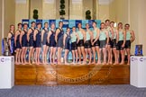 The Boat Race season 2016 - Crew Announcement and Weigh-In: The Cancer Research Boat Races Crew Announcement group photos - the Oxford men on the left, Cambridge on the right.
Westmister Hall, Westminster,
London SW11,

United Kingdom,
on 01 March 2016 at 10:33, image #96