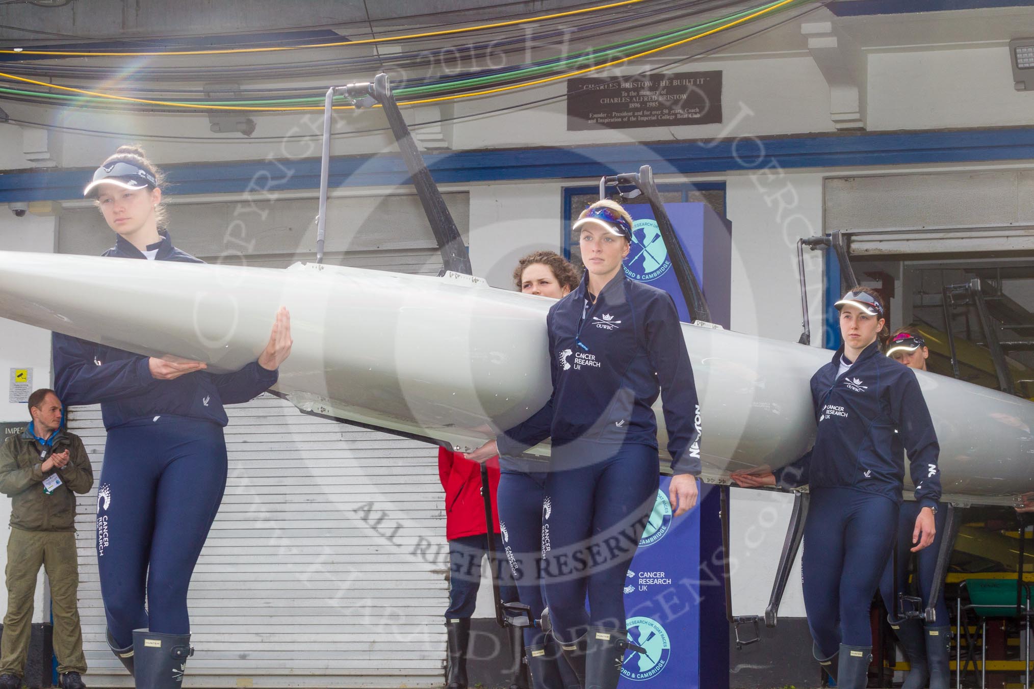 The Boat Race season 2016 -  The Cancer Research Women's Boat Race.
River Thames between Putney Bridge and Mortlake,
London SW15,

United Kingdom,
on 27 March 2016 at 13:22, image #76