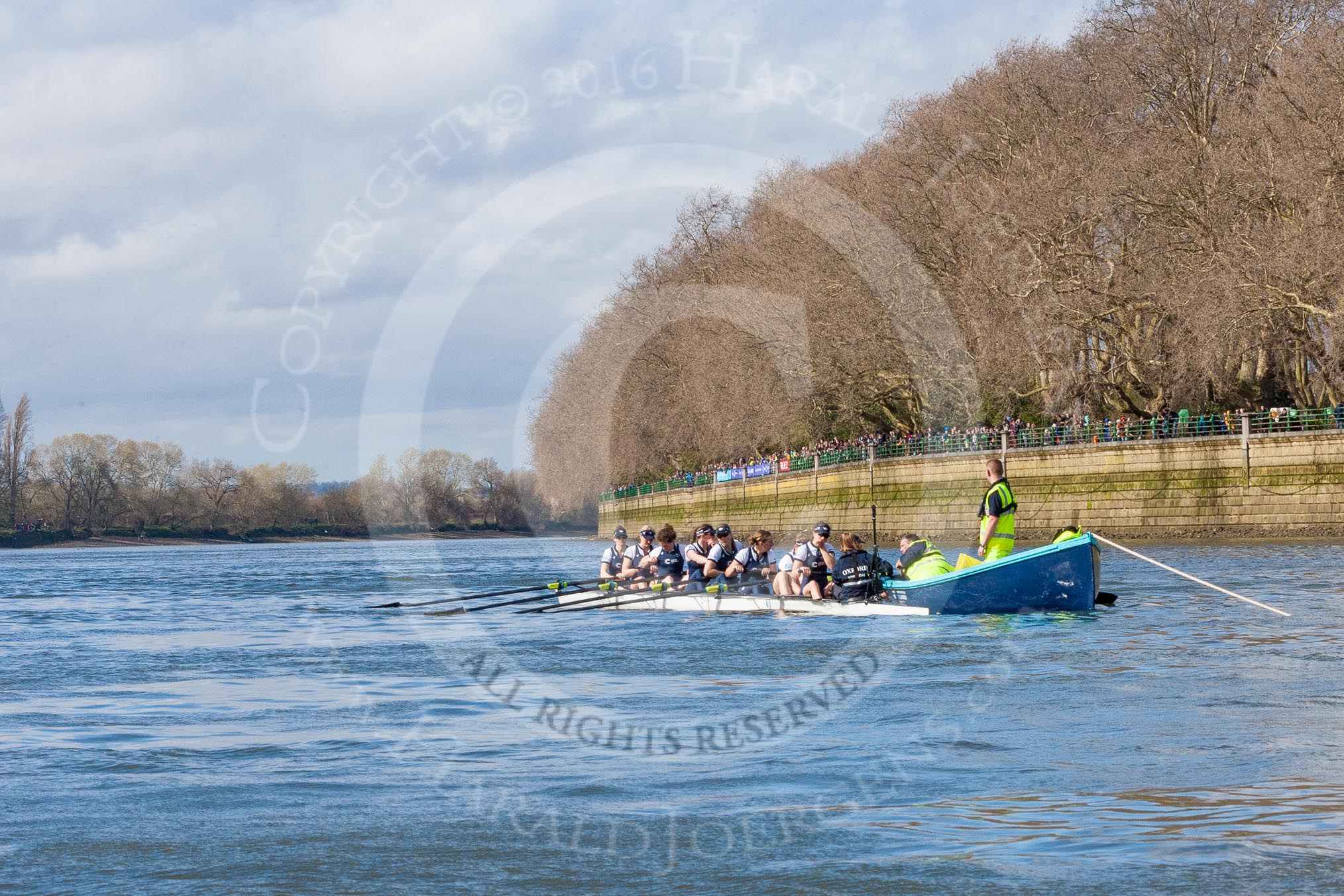 The Boat Race season 2016 -  The Cancer Research Women's Boat Race.
River Thames between Putney Bridge and Mortlake,
London SW15,

United Kingdom,
on 27 March 2016 at 14:05, image #147