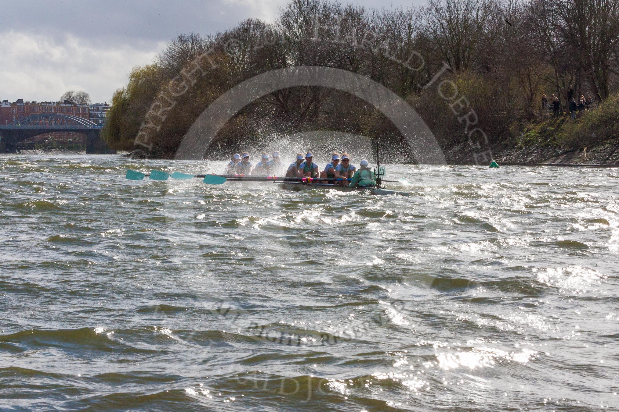 The Boat Race season 2016 -  The Cancer Research Women's Boat Race.
River Thames between Putney Bridge and Mortlake,
London SW15,

United Kingdom,
on 27 March 2016 at 14:25, image #289