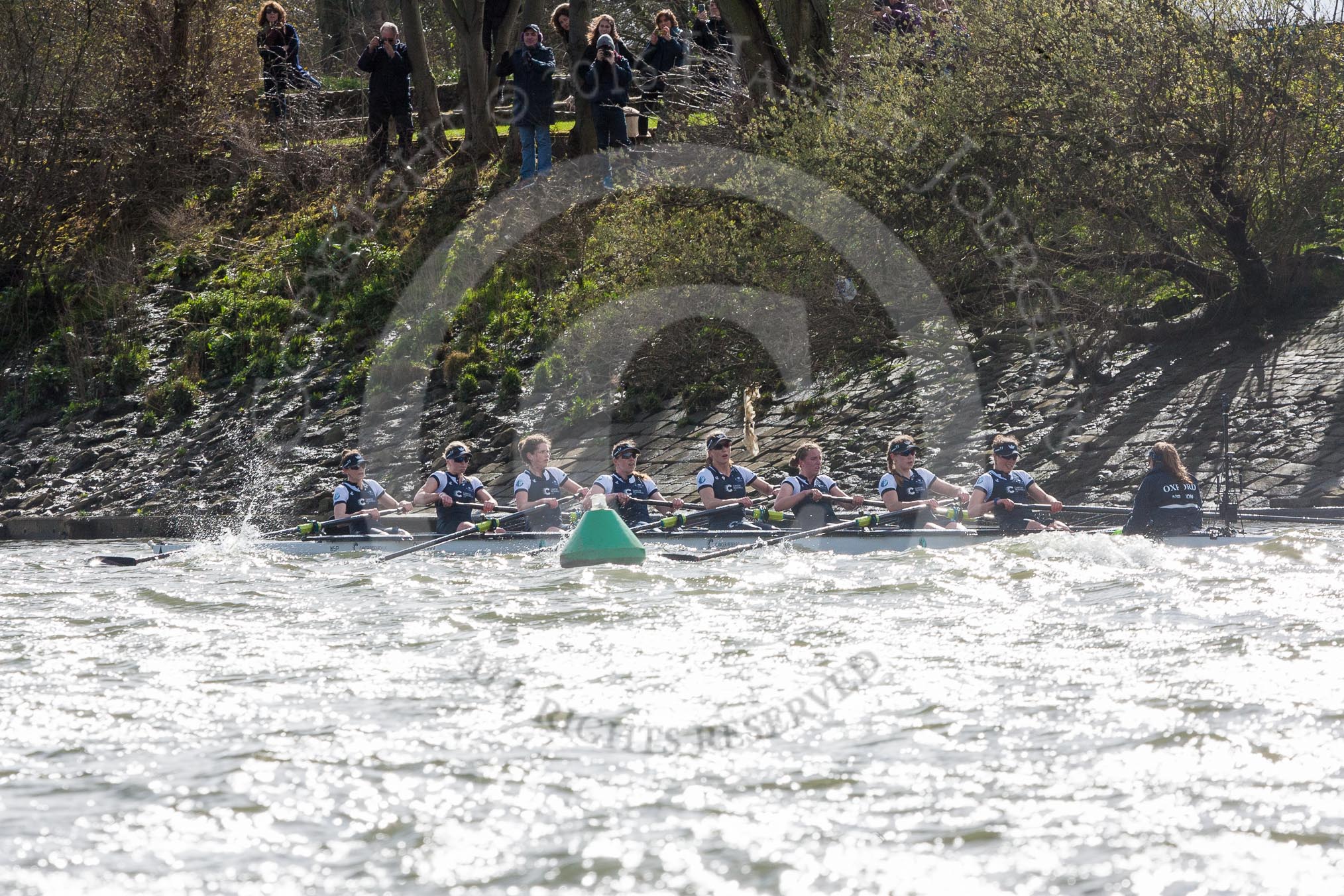 The Boat Race season 2016 -  The Cancer Research Women's Boat Race.
River Thames between Putney Bridge and Mortlake,
London SW15,

United Kingdom,
on 27 March 2016 at 14:26, image #290