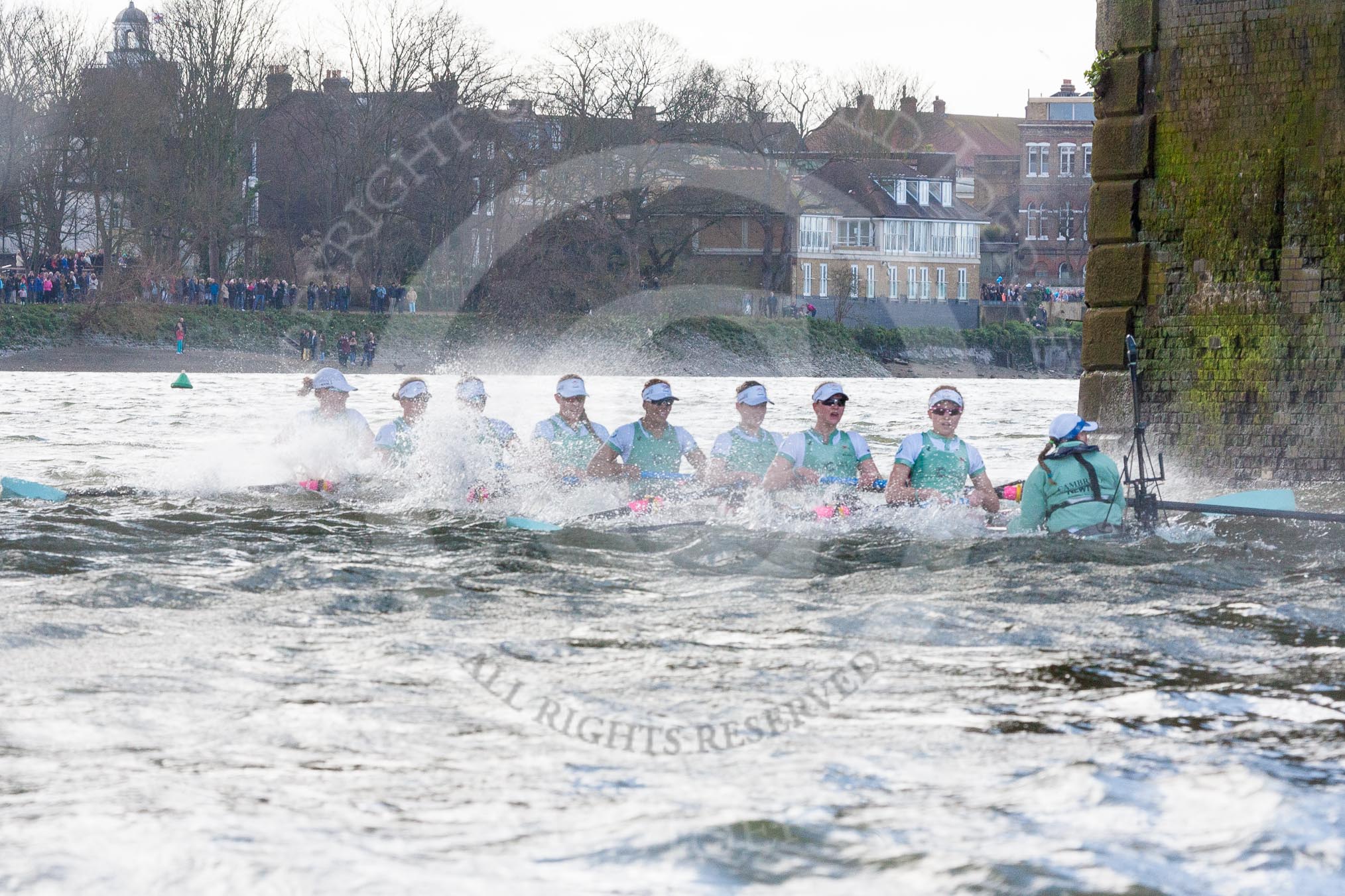 The Boat Race season 2016 -  The Cancer Research Women's Boat Race.
River Thames between Putney Bridge and Mortlake,
London SW15,

United Kingdom,
on 27 March 2016 at 14:29, image #299