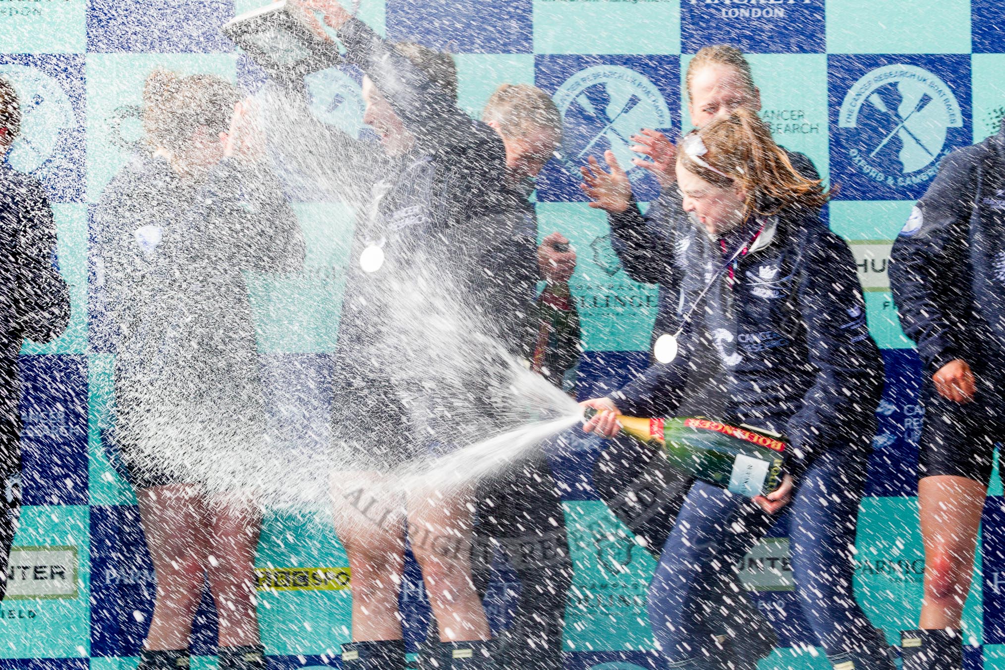 The Boat Race season 2016 -  The Cancer Research Women's Boat Race.
River Thames between Putney Bridge and Mortlake,
London SW15,

United Kingdom,
on 27 March 2016 at 14:49, image #366