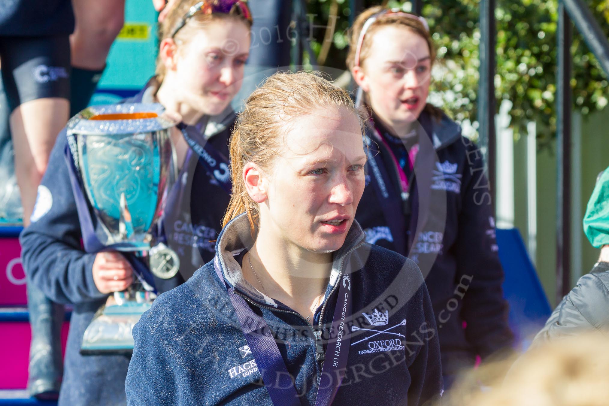 The Boat Race season 2016 -  The Cancer Research Women's Boat Race.
River Thames between Putney Bridge and Mortlake,
London SW15,

United Kingdom,
on 27 March 2016 at 14:51, image #400