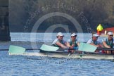 The Boat Race season 2016 -  The Cancer Research Women's Boat Race.
River Thames between Putney Bridge and Mortlake,
London SW15,

United Kingdom,
on 27 March 2016 at 14:33, image #313