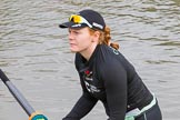 The Boat Race season 2017 - Women's Boat Race Fixture CUWBC vs Univerity of London: Claire Lamb, CUWBC bow.
River Thames between Putney Bridge and Mortlake,
London SW15,

United Kingdom,
on 19 February 2017 at 15:15, image #8
