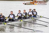 The Cancer Research UK Boat Race season 2017 - Women's Boat Race Fixture OUWBC vs Molesey BC: The Molesey boat - 6 Elo Luik, 5 Katie Bartlett, 4 Claire McKeown, 3 Lucy Primmer, 2 Caitlin Boyland, bow Emma McDonald.
River Thames between Putney Bridge and Mortlake,
London SW15,

United Kingdom,
on 19 March 2017 at 15:28, image #30