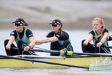 The Boat Race season 2018 - Women's Boat Race Trial Eights (CUWBC, Cambridge): Wingardium Leviosa, with 5 Tricia Smith, 4 Emma Andrews, 3 Pippa Darkin.
River Thames between Putney Bridge and Mortlake,
London SW15,

United Kingdom,
on 05 December 2017 at 12:44, image #64