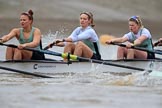 The Boat Race season 2018 - Women's Boat Race Trial Eights (CUWBC, Cambridge): Expecto Patronum  with 5 Tricia Smith, 4 Emma Andrews, 3 Pippa Darkin.
River Thames between Putney Bridge and Mortlake,
London SW15,

United Kingdom,
on 05 December 2017 at 12:44, image #65