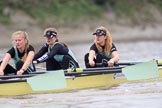 The Boat Race season 2018 - Women's Boat Race Trial Eights (CUWBC, Cambridge): Wingardium Leviosa, here 3 Pippa Darkin, 2 Sarah Carlotti, bow Lucy Pike.
River Thames between Putney Bridge and Mortlake,
London SW15,

United Kingdom,
on 05 December 2017 at 12:45, image #72