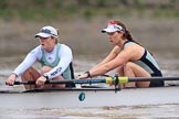 The Boat Race season 2018 - Women's Boat Race Trial Eights (CUWBC, Cambridge): Expecto Patronum, here 7 Abigail Parker, 6 Thea Zabell.
River Thames between Putney Bridge and Mortlake,
London SW15,

United Kingdom,
on 05 December 2017 at 12:45, image #77