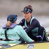The Boat Race season 2018 - Women's Boat Race Trial Eights (CUWBC, Cambridge): Wingardium Leviosa, here cox Sophie Wrixon and stroke Imogen Grant.
River Thames between Putney Bridge and Mortlake,
London SW15,

United Kingdom,
on 05 December 2017 at 12:45, image #80