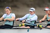 The Boat Race season 2018 - Women's Boat Race Trial Eights (CUWBC, Cambridge): Expecto Patronum, here stroke Alice White,  7 Abigail Parker, 6 Thea Zabell.
River Thames between Putney Bridge and Mortlake,
London SW15,

United Kingdom,
on 05 December 2017 at 12:47, image #90