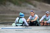 The Boat Race season 2018 - Women's Boat Race Trial Eights (CUWBC, Cambridge): Expecto Patronum, here cox Sophie Shapter, stroke Alice White,  7 Abigail Parker.
River Thames between Putney Bridge and Mortlake,
London SW15,

United Kingdom,
on 05 December 2017 at 12:51, image #116