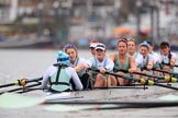 The Boat Race season 2018 - Women's Boat Race Trial Eights (CUWBC, Cambridge): Expecto Patronum:  Cox-Sophie Shapter, stroke-Alice White,  7-Abigail Parker, 6-Thea Zabell, 5-Kelsey Barolak, 4-Laura Foster, 3-Sally O Brien, 2-Millie Perrin, bow-Eve Caroe,.
River Thames between Putney Bridge and Mortlake,
London SW15,

United Kingdom,
on 05 December 2017 at 12:54, image #140