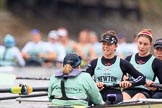 The Boat Race season 2018 - Women's Boat Race Trial Eights (CUWBC, Cambridge): Wingardium Leviosa fighting back, here cox Sophie Wrixon, stroke Imogen Grant, 7 Myriam Goudet-Boukhatmi, 6 Larkin Sayre.
River Thames between Putney Bridge and Mortlake,
London SW15,

United Kingdom,
on 05 December 2017 at 12:58, image #154