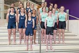 The Boat Race season 2017 - Crew Announcement and Weigh-In: The women's eights, OUWBC on the left.
The Francis Crick Institute,
London NW1,

United Kingdom,
on 14 March 2017 at 12:02, image #133