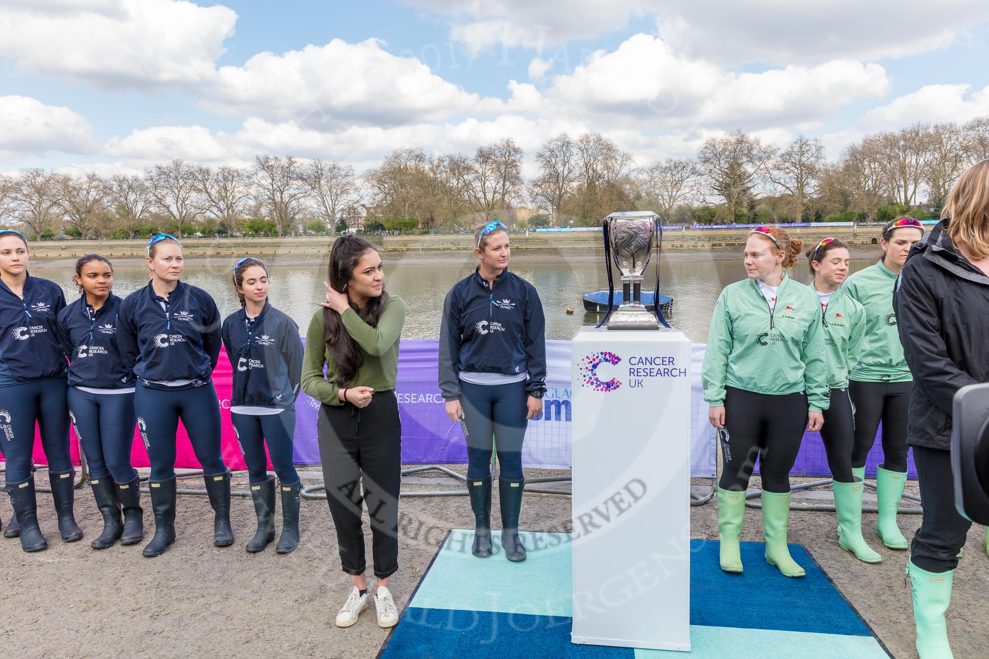 The Boat Race season 2017 -  The Cancer Research Women's Boat Race.
River Thames between Putney Bridge and Mortlake,
London SW15,

United Kingdom,
on 02 April 2017 at 14:39, image #19