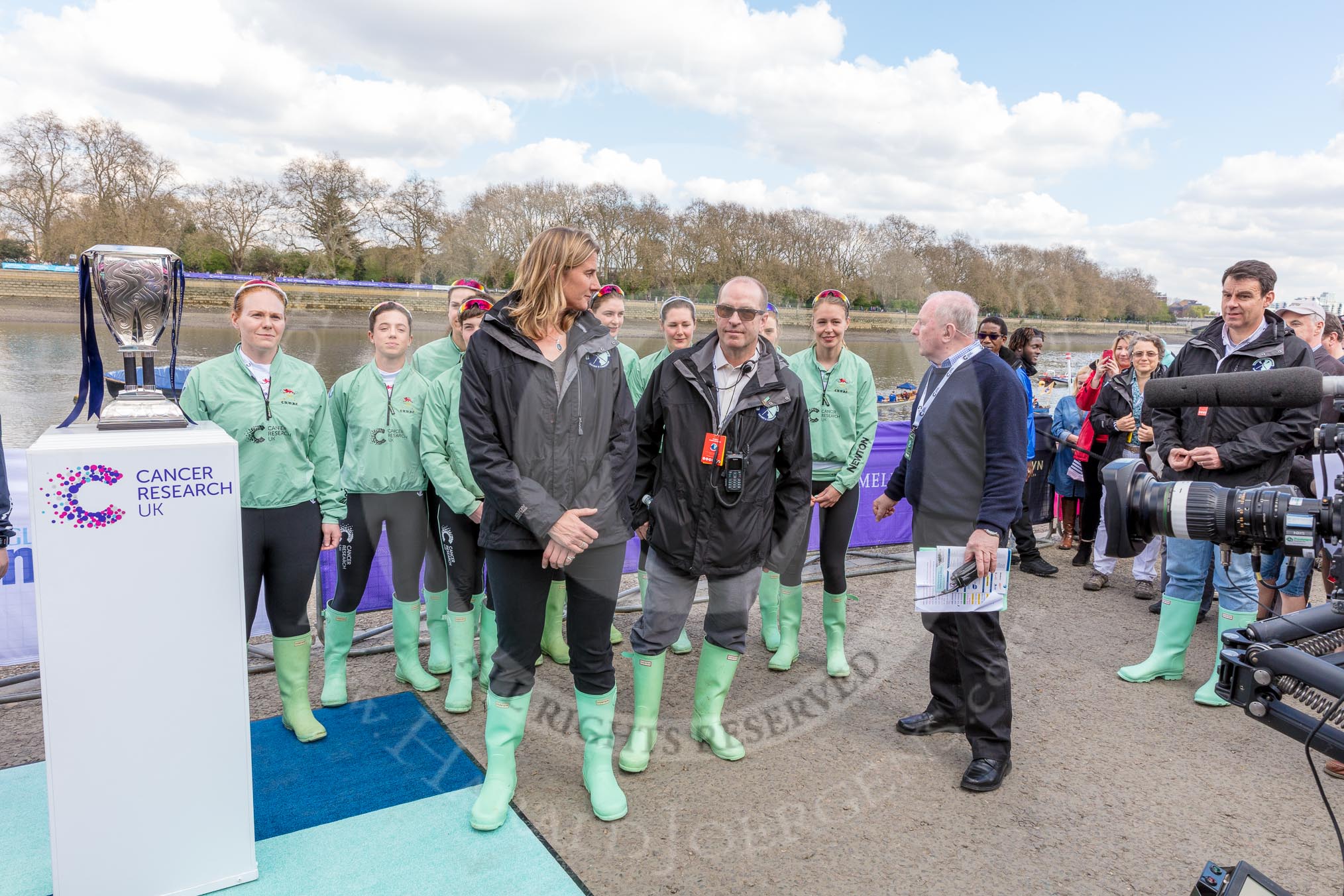 The Boat Race season 2017 -  The Cancer Research Women's Boat Race.
River Thames between Putney Bridge and Mortlake,
London SW15,

United Kingdom,
on 02 April 2017 at 14:39, image #20