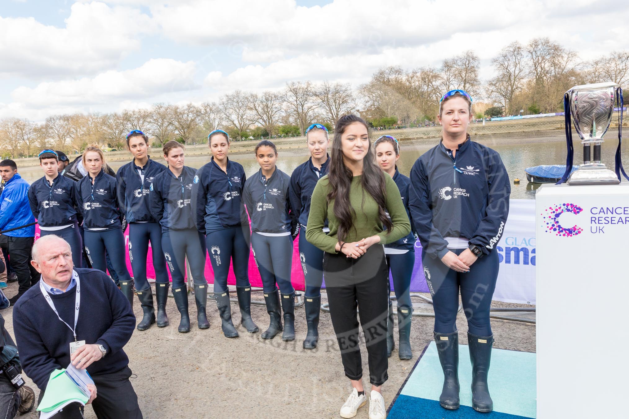The Boat Race season 2017 -  The Cancer Research Women's Boat Race.
River Thames between Putney Bridge and Mortlake,
London SW15,

United Kingdom,
on 02 April 2017 at 14:43, image #30