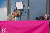 The Boat Race season 2017 -  The Cancer Research Women's Boat Race: Clare Balding preparing for the BBC live broadcast at the Media Centre.
River Thames between Putney Bridge and Mortlake,
London SW15,

United Kingdom,
on 02 April 2017 at 15:43, image #46