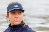 The Boat Race season 2018 - Women's Boat Race Trial Eights (OUWBC, Oxford): Close-up of "Great Typhoon" 4 seat Linda Van Bijsterveldt.
River Thames between Putney Bridge and Mortlake,
London SW15,

United Kingdom,
on 21 January 2018 at 13:48, image #13