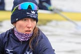 The Boat Race season 2018 - Women's Boat Race Trial Eights (OUWBC, Oxford): Close-up of "Great Typhoon" 7 seat Abigail Killen.
River Thames between Putney Bridge and Mortlake,
London SW15,

United Kingdom,
on 21 January 2018 at 13:49, image #16