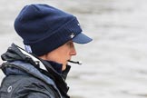 The Boat Race season 2018 - Women's Boat Race Trial Eights (OUWBC, Oxford): Close-up of "Great Typhoon" cox Jessica Buck.
River Thames between Putney Bridge and Mortlake,
London SW15,

United Kingdom,
on 21 January 2018 at 13:49, image #18