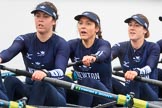 The Boat Race season 2018 - Women's Boat Race Trial Eights (OUWBC, Oxford): "Great Typhoon" - 5 Olivia Pryer, 4 Linda Van Bijsterveldt, 3 Madeline Goss.
River Thames between Putney Bridge and Mortlake,
London SW15,

United Kingdom,
on 21 January 2018 at 14:37, image #117
