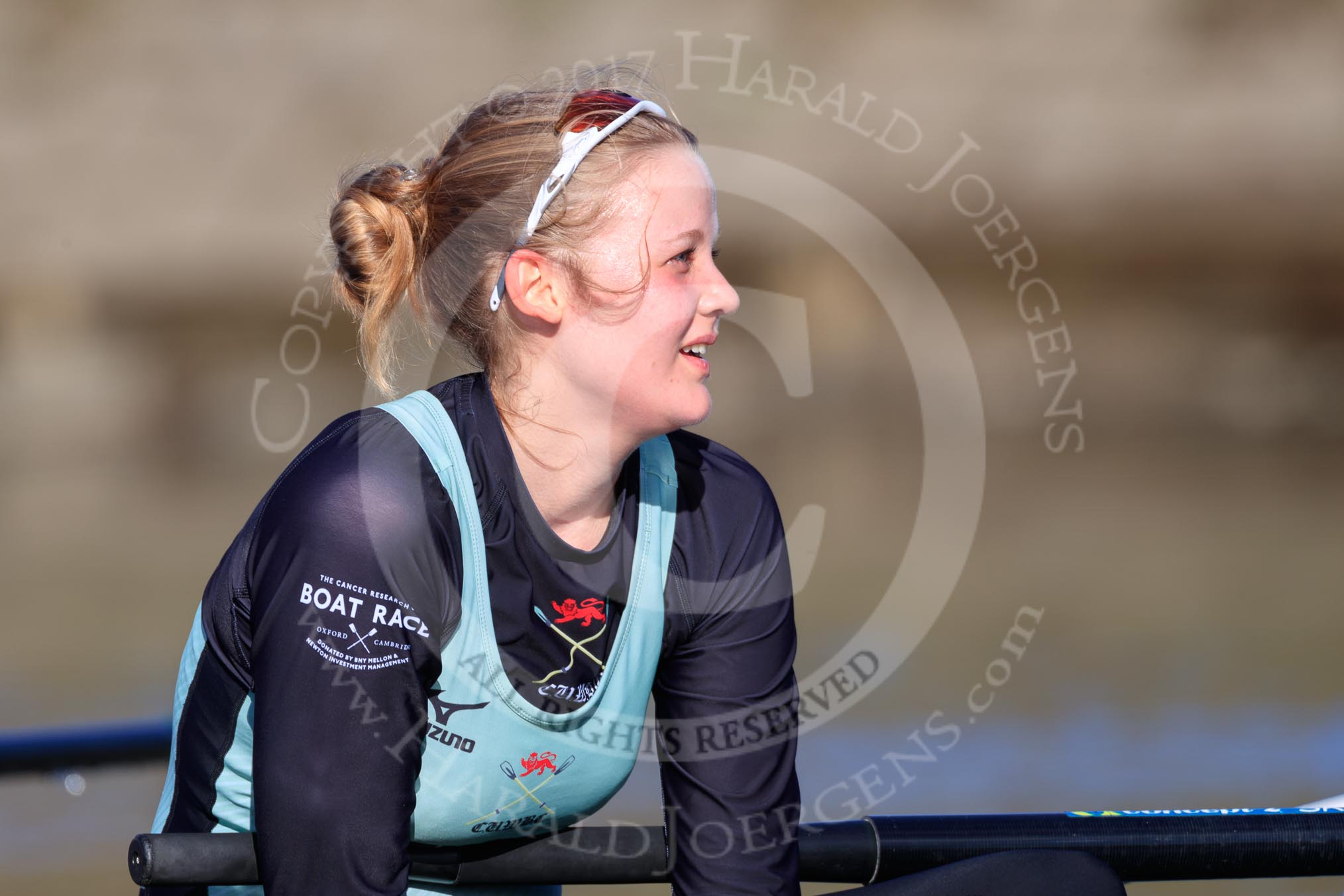 The Women's Boat Race season 2018 - fixture CUWBC vs. ULBC: OUWBC 3 seat Alice White.
River Thames between Putney Bridge and Mortlake,
London SW15,

United Kingdom,
on 17 February 2018 at 13:37, image #185