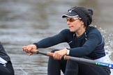 The Women's Boat Race season 2018 - fixture OUWBC vs. Molesey BC: Molesey 3 seat Gabby Rodriguez.
River Thames between Putney Bridge and Mortlake,
London SW15,

United Kingdom,
on 04 March 2018 at 13:34, image #34