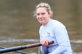 The Women's Boat Race season 2018 - fixture OUWBC vs. Molesey BC: Molesey stroke Katie Bartlett.
River Thames between Putney Bridge and Mortlake,
London SW15,

United Kingdom,
on 04 March 2018 at 13:36, image #38