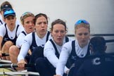 The Women's Boat Race season 2018 - fixture OUWBC vs. Molesey BC: OUWBC just after the start of the race: Bow Renée Koolschijn, 2 Katherine Erickson, 3 Juliette Perry, 4 Alice Roberts, 5 Morgan McGovern, 6 Sara Kushma, 7 Abigail Killen, stroke Beth Bridgman.
River Thames between Putney Bridge and Mortlake,
London SW15,

United Kingdom,
on 04 March 2018 at 13:45, image #54