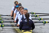The Women's Boat Race season 2018 - fixture OUWBC vs. Molesey BC: OUWBC: Bow Renée Koolschijn, 2 Katherine Erickson, 3 Juliette Perry, 4 Alice Roberts, 5 Morgan McGovern, 6 Sara Kushma, 7 Abigail Killen, stroke Beth Bridgman, cox Jessica Buck.
River Thames between Putney Bridge and Mortlake,
London SW15,

United Kingdom,
on 04 March 2018 at 13:48, image #68