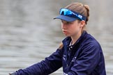 The Cancer Research UK Women's Boat Race 2018: Close-up of Juliette Perry , in the 3 seat for Oxford.
River Thames between Putney Bridge and Mortlake,
London SW15,

United Kingdom,
on 24 March 2018 at 15:45, image #102