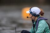 The Cancer Research UK Women's Boat Race 2018: Cambridge cox Sophie Shapter before the start of the Women's Bpat Race.
River Thames between Putney Bridge and Mortlake,
London SW15,

United Kingdom,
on 24 March 2018 at 16:21, image #146